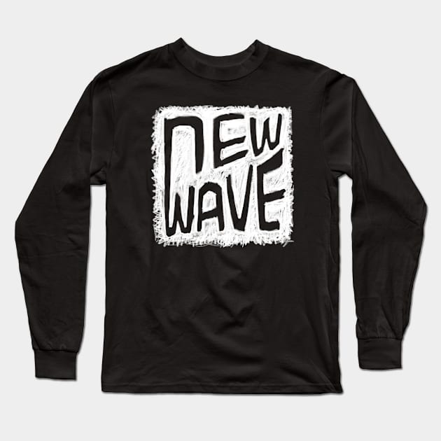 New Wave Long Sleeve T-Shirt by badlydrawnbabe